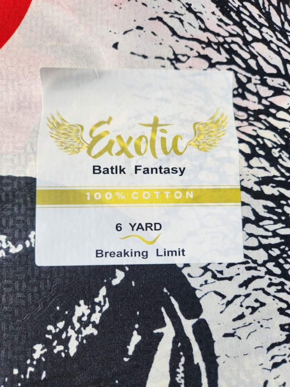 6 Yards Exotic Batik Fantasy Fabric African Sewing Supplies Crafts Arts Africa - Picture 3 of 6
